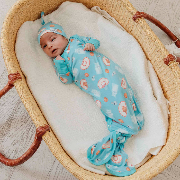 Newborn Knotted Gown - Slam Dunk