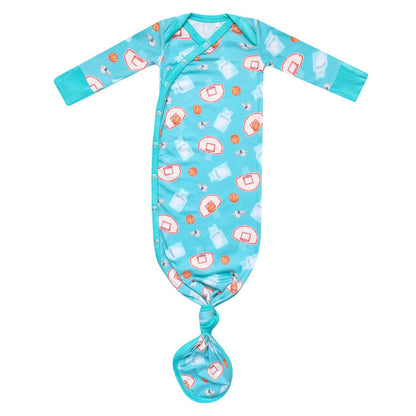 Newborn Knotted Gown - Slam Dunk