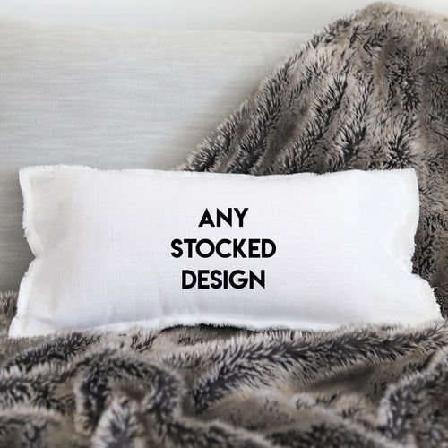 * PILLOW 24"x12" LUMBAR - Choose Any Stock Design