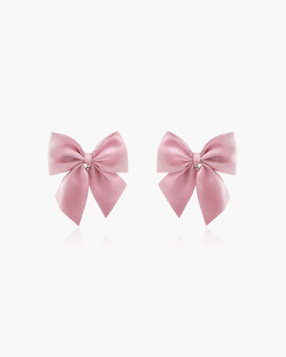 Pink Bow Earrings
