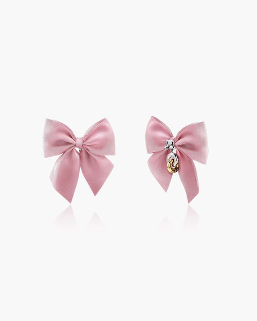 Pink Bow Earrings
