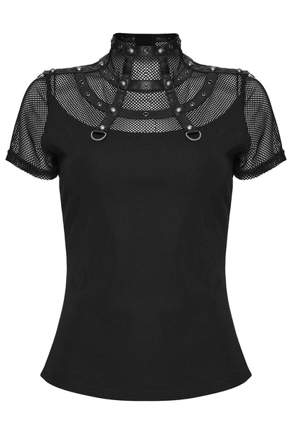 After Dark Fishnet Studded Top