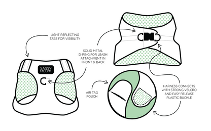 Cat Step-In Harness - Hello Kitty® Red Classic