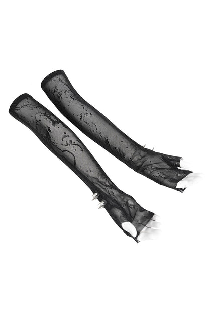 Afterdark Spiked Mesh Gloves