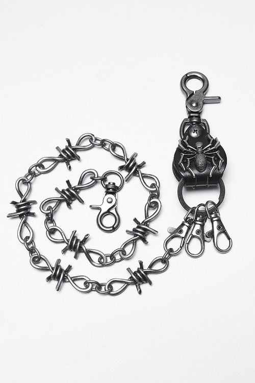 Black Venom Spider Keychain