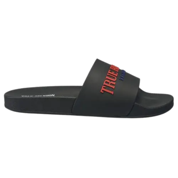 True Religion Men's Weezy Slides Black