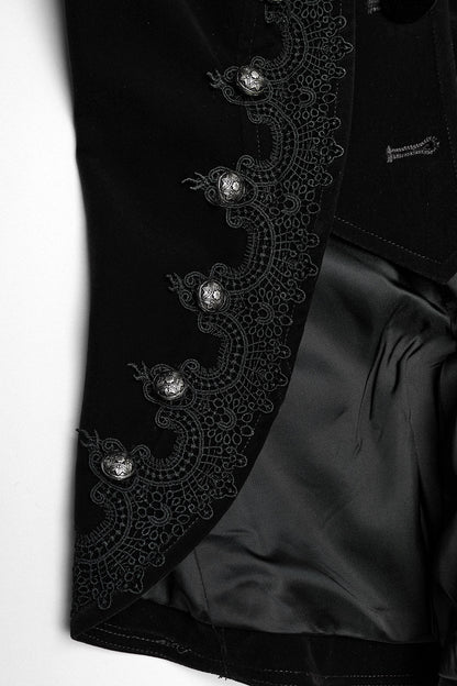 Antoinette Black Velvet Victorian Coat